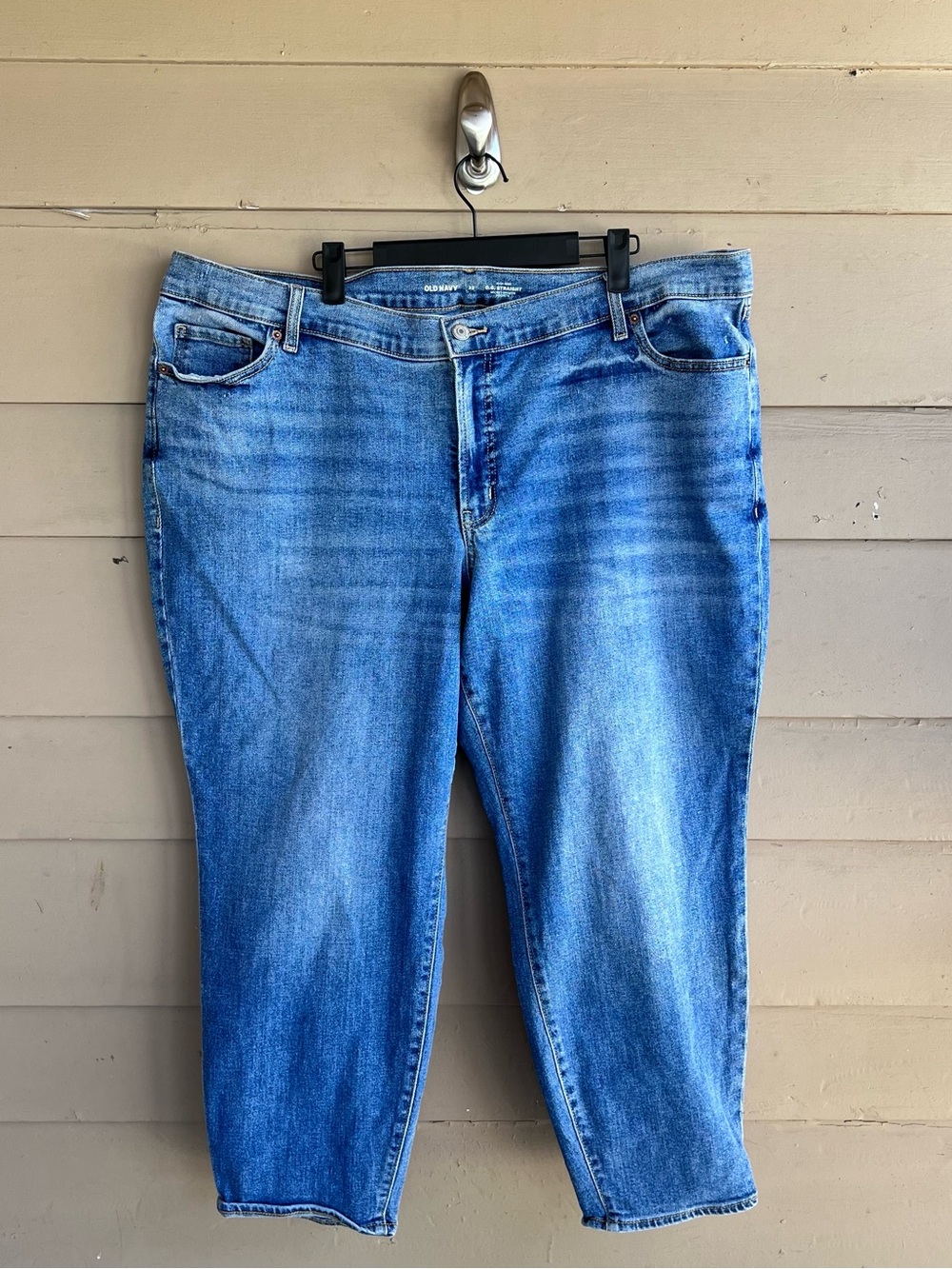 Old Navy High Rise O.G. Straight Leg Capri Pants Size 22 Denim